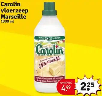 Kruidvat Carolin vloerzeep Marseille aanbieding