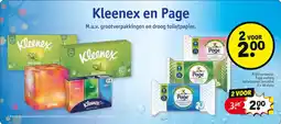 Kruidvat Kleenex en Page aanbieding