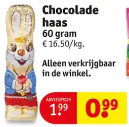 Kruidvat Chocolade HaChocolade haas 60 gram aanbieding