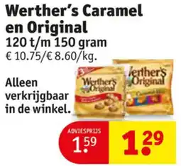 Kruidvat Werther's Caramel en Original aanbieding