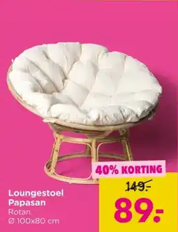 Xenos Loungestoel Papasan aanbieding