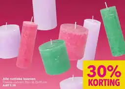 Xenos Alle Rustieke Kaarsen aanbieding