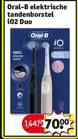 Kruidvat Oral-B elektrische tandenborstel iO2 Duo aanbieding