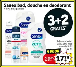 Kruidvat Sanex bad, douche en deodorant aanbieding