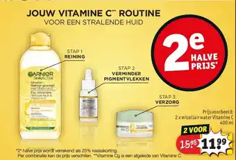 Kruidvat 2 x micellair water Vitamine C 400 m aanbieding