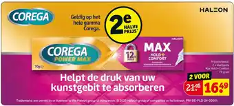 Kruidvat 2 x kleefpasta Max Hold + Comfort 70 gram aanbieding