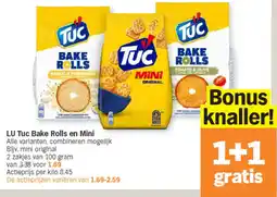 Albert Heijn LU Tuc Bake Rolls en Mini aanbieding