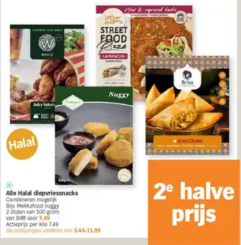 Albert Heijn Alle Halal diepvriessnacks aanbieding