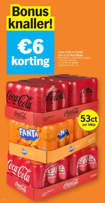 Albert Heijn Coca-Cola en Fanta aanbieding