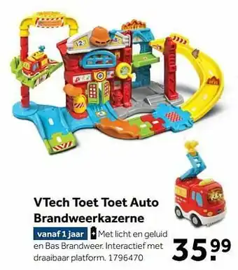 Vtech toet toet auto brandweerkazerne