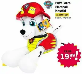 Paw patrol marshall knuffel