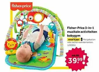 Fisher-price 3-in-1 muzikale activiteiten babygym