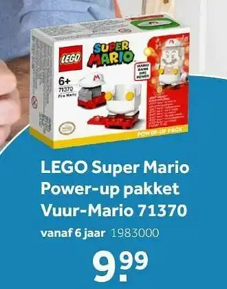 Intertoys Lego super mario power-up pakket vuur-mario 71370 aanbieding
