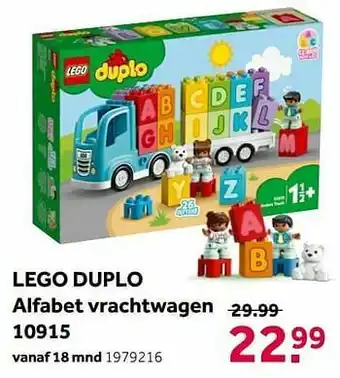 Intertoys Lego duplo alfabet vrachtwagen 10915 aanbieding