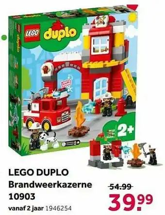 Intertoys Lego duplo brandweerkazerne 10903 aanbieding