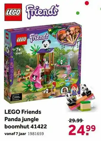Intertoys Lego friends panda jungle boomhut 41422 aanbieding