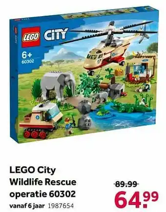Intertoys Lego city wildlife rescue operatie 60302 aanbieding