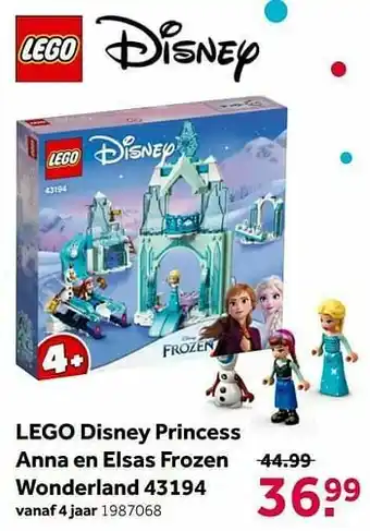 Intertoys Lego disney princess anna en elsas frozen wonderland 43194 aanbieding