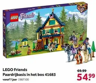 Intertoys Lego friends paardrijbasis in het bos 41683 aanbieding