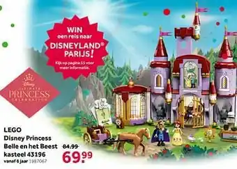 Intertoys Lego disney princess belle en het beest kasteel 43196 aanbieding