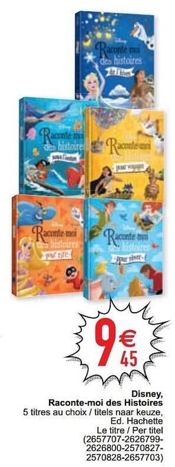 Cora Disney, raconte-moi des histoires aanbieding