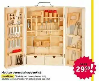 Intertoys Houten gereedschappenkist aanbieding