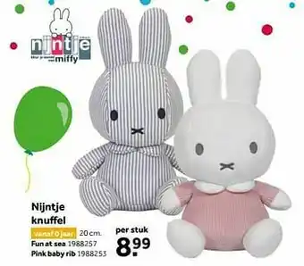Intertoys Nijntje knuffel fun at sea aanbieding