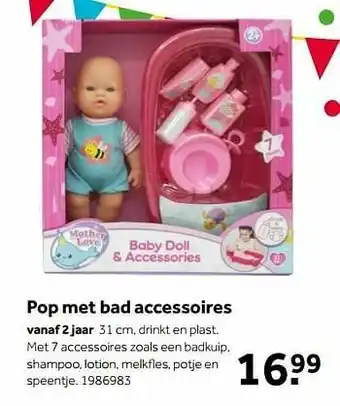 Intertoys Pop met bad accessoires aanbieding