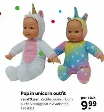 Intertoys Pop in unicorn outfit aanbieding