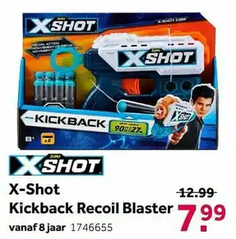 Intertoys X-shot kickback recoil blaster aanbieding