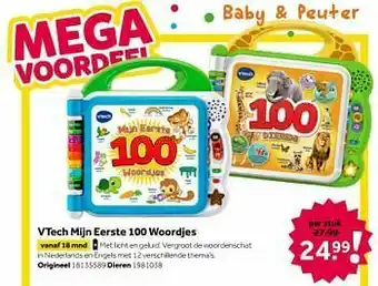 Intertoys Vtech mijn eerste 100 woordjes origineel aanbieding