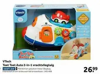 Intertoys Vtech toet toet auto 2-in-1 vrachtvliegtuig aanbieding