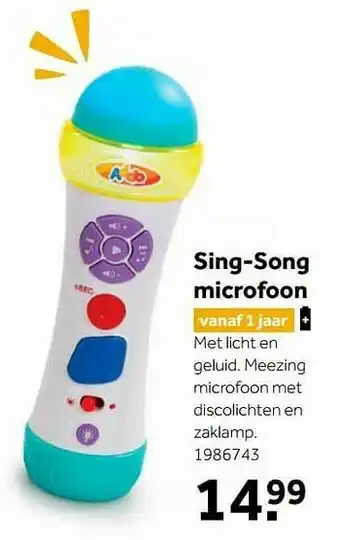 Sing-song microfoon
