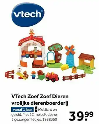 Vtech zoef zoef dieren vrolijke dierenboerderij