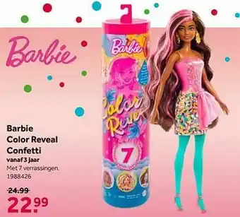Barbie color reveal confetti