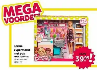 Barbie supermarkt met pop