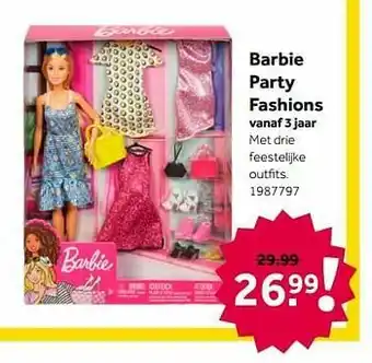 Barbie party fashions