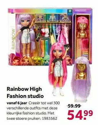 Intertoys Rainbow high fashion studio aanbieding