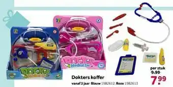 Intertoys Dokters koffer blauw aanbieding