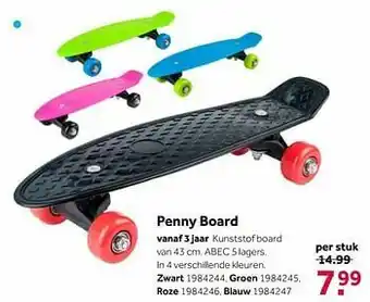 Penny board zwart