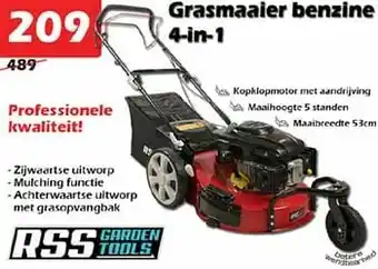 iTEK Rss grasmaaier benzine 4-in-1 aanbieding