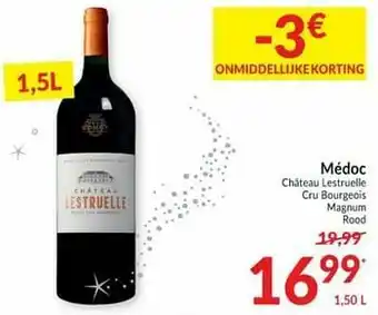 Intermarché Médoc château lestruelle cru bourgeois magnum rood aanbieding