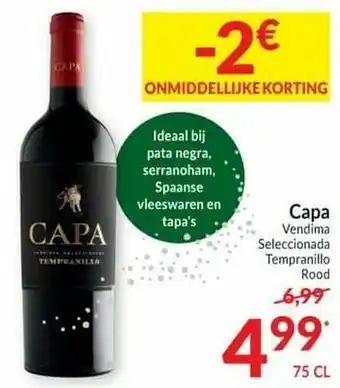 Capa vendima seleccionada tempranillo rood