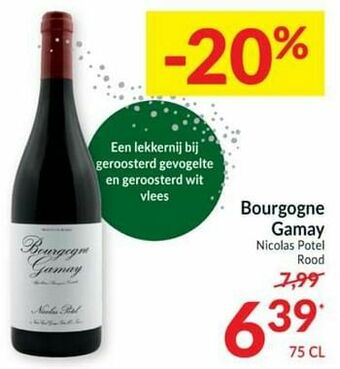 Intermarché Bourgogne gamay nicolas potel rood aanbieding