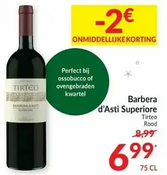Intermarché Barbera d`asti superiore tirteo rood aanbieding