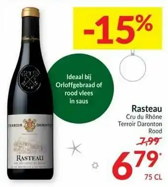 Rasteau cru du rhône terroir daronton rood
