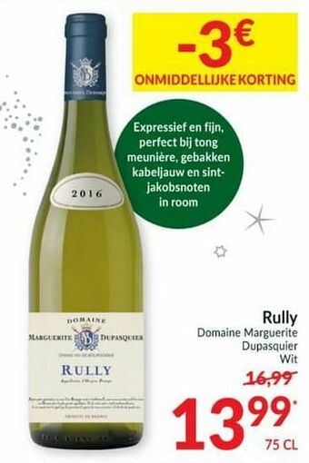 Intermarché Rully domaine marguerite dupasquier wit aanbieding