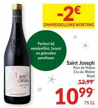 Saint joseph rive de malva cru du rhône rood
