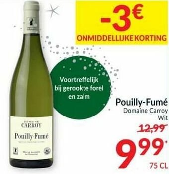 Intermarché Pouilly-fumé domaine carroy wit aanbieding