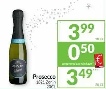 Intermarché Prosecco 1821 zonin aanbieding